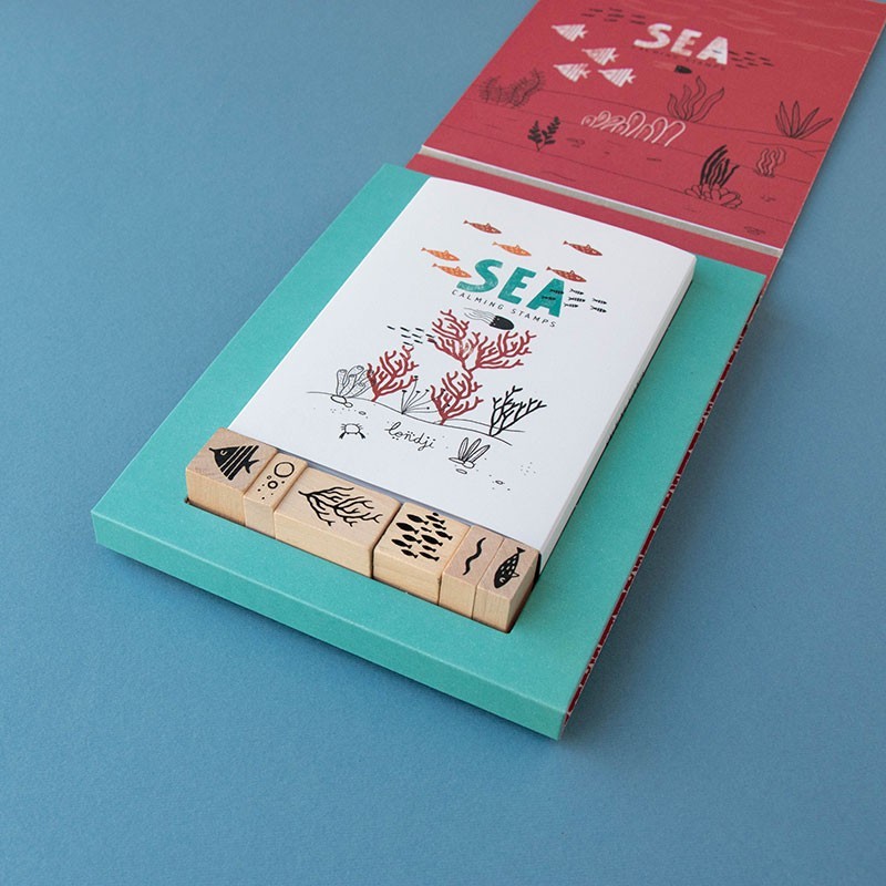 relaxing wooden stamps activity
